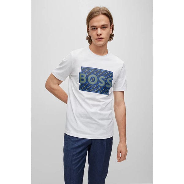 BS White Logo Artwork Cotton Tshirt