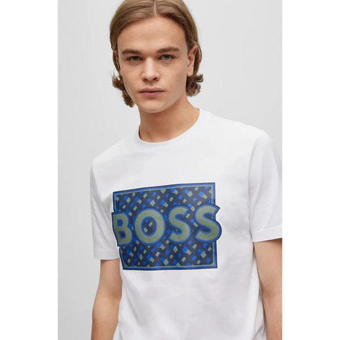 BS White Logo Artwork Cotton Tshirt