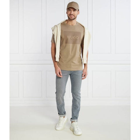 HB Beige Logo Cotton Tshirt