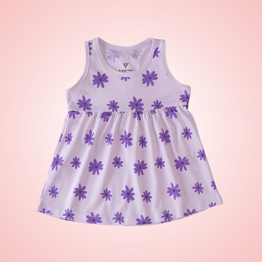 Girl Frock Blue flower