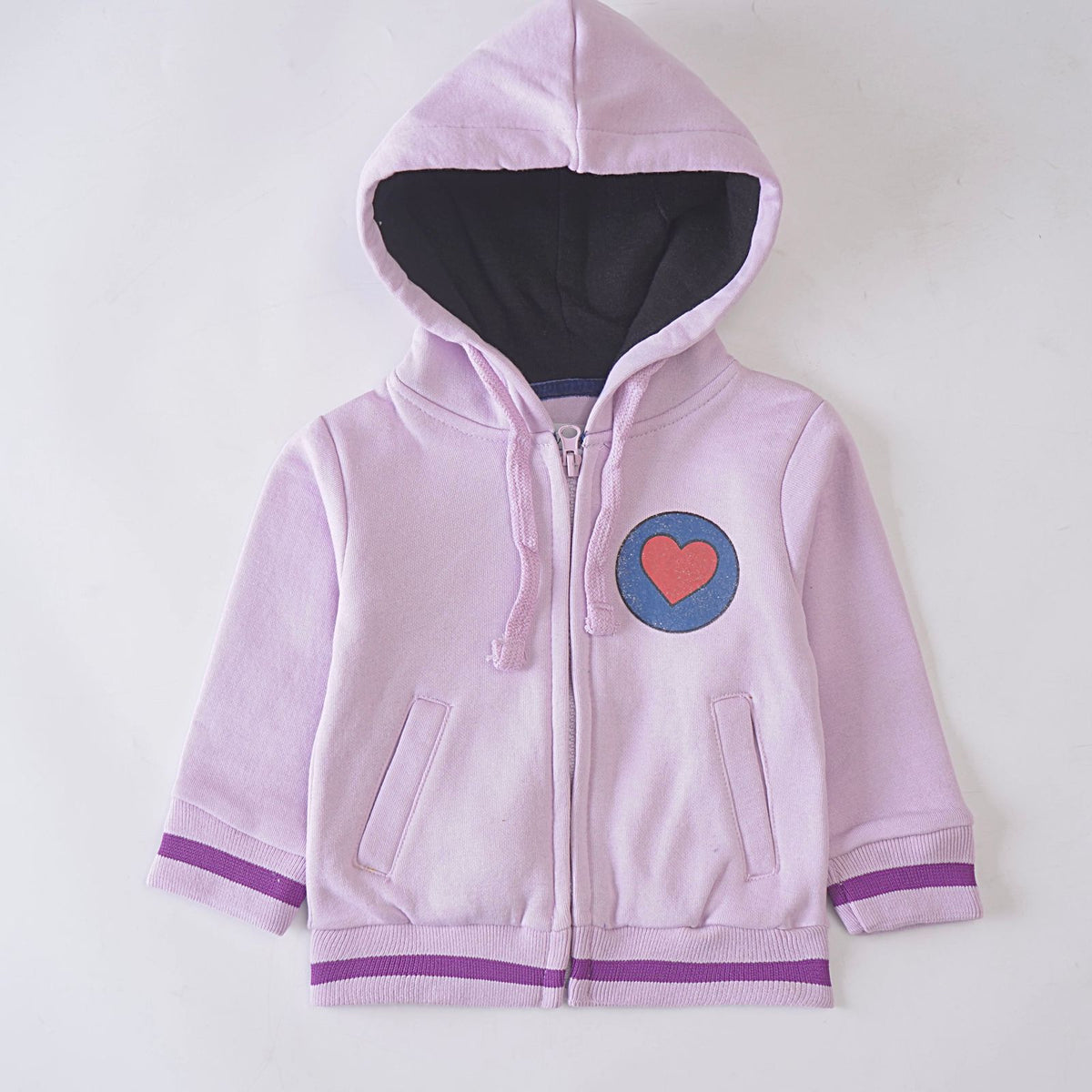 Girls Fleece Hood (Heart